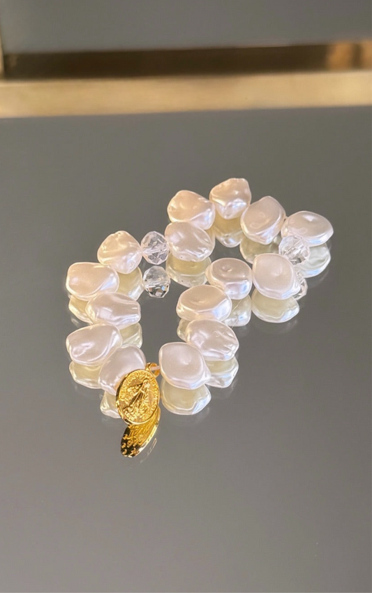 Pearls of Mary Pendant Bracelet