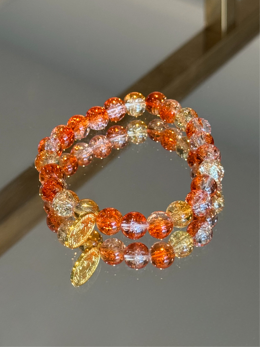 Shades of Amber Marian Pendant Bracelet