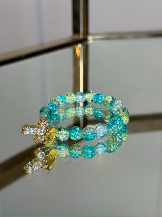 Marian Diamantè Bracelet in Shades of Teal
